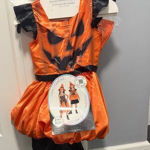 Pumpkin and scarecrow Costume - Orange and Black